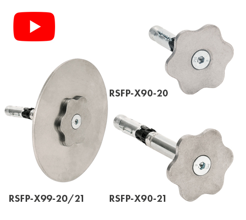 Fixed Point with heavy duty anchor, 70mm length, for boreholes of Ø 10 mm