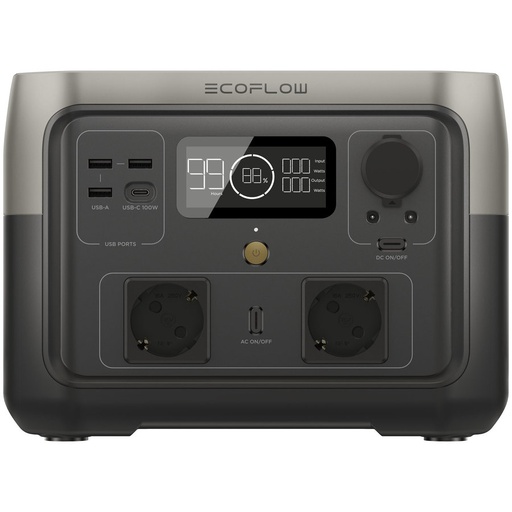 [E_50094074] STATION ÉLECTRIQUE PORTABLE ECOFLOW RIVER 2 MAX | 512 WH